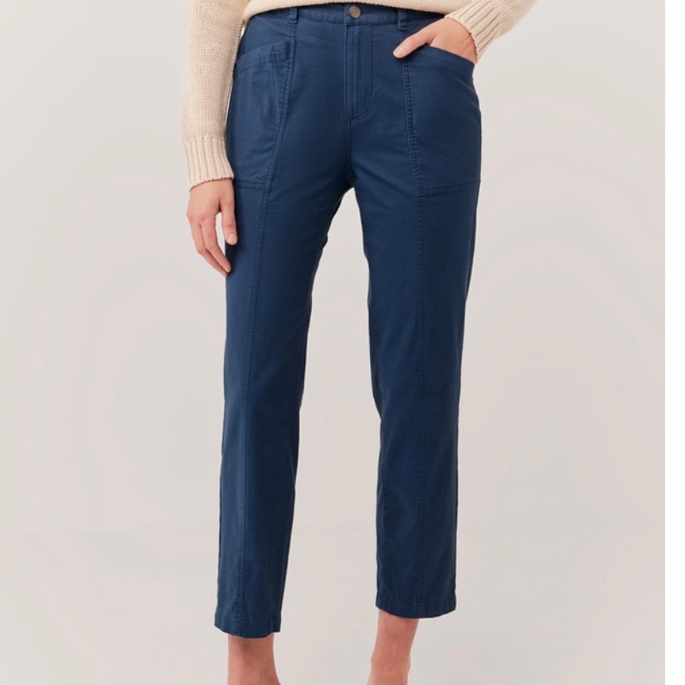 Pact Women's Straight Leg Pants - Navy Blue